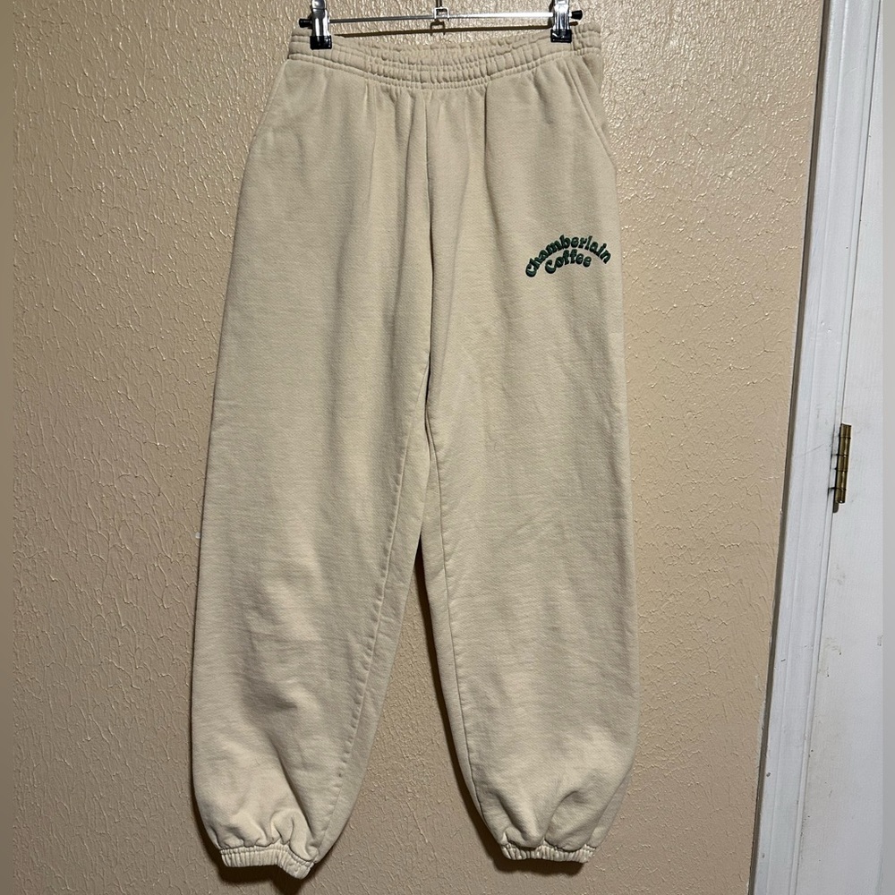 Chamberlain Coffee Tan/Cream Sweatpants Size Small‎ Rare Limited Edition